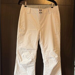 Columbia omni tech white snow pants